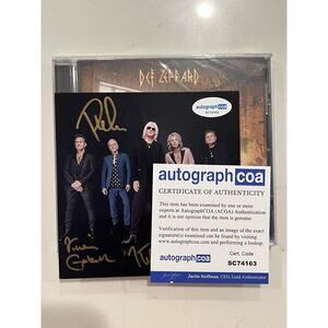 Def Leppard SIGNED Drastic Symphonies CD Autographed ACOA Authenticated #9